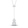 Thumbnail Image 1 of Lab-Created Sapphire & Lab-Created Opal Necklace Sterling Silver