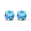 Thumbnail Image 1 of Natural Topaz Stud Earrings 14K White Gold