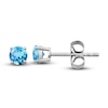 Thumbnail Image 2 of Natural Topaz Stud Earrings 14K White Gold