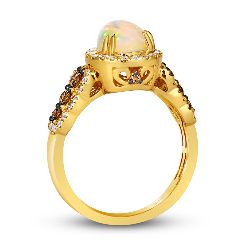 Main Image 2 of Le Vian Natural Opal Ring 3/4 ct tw Diamonds 14K Honey Gold