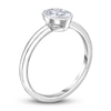 Thumbnail Image 1 of Diamond Solitaire Engagement Ring 1 ct tw Bezel-Set Oval 14K White Gold (I2/I)