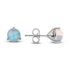 Thumbnail Image 2 of Natural Opal Martini Stud Earrings 14K White Gold