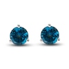 Thumbnail Image 1 of Natural Blue Topaz Martini Stud Earrings 14K White Gold