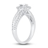 Thumbnail Image 1 of Diamond Engagement Ring 1 ct tw Pear/Round 14K White Gold