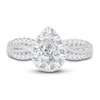 Thumbnail Image 2 of Diamond Engagement Ring 1 ct tw Pear/Round 14K White Gold