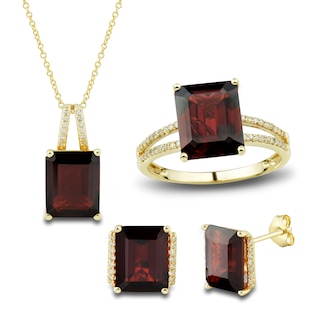 Rectangular Natural Crystal Jewelry Set Ring Necklace - Temu