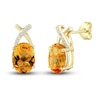 Thumbnail Image 3 of Natural Citrine Ring, Earring & Necklace Set 1/5 ct tw Diamonds 10K Yellow Gold