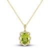 Thumbnail Image 2 of Natural Peridot Ring, Earring & Necklace Set 1/3 ct tw Emerald 10K Yellow Gold