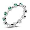Thumbnail Image 1 of Juliette Maison Natural Emerald Ring 10K White Gold