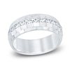 Thumbnail Image 1 of Men's Diamond Wedding Band 1 ct tw Round 14K White Gold