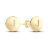 Thumbnail Image 1 of Juliette Maison Initial Stud Earrings 10K Yellow Gold