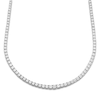 Thumbnail Image 1 of Diamond Tennis Necklace 10 ct tw Round 18K White Gold 16&quot;