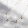 Thumbnail Image 3 of Juliette Maison Black Diamond Station Name Necklace 2 ct tw Round 10K Yellow Gold