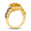 Thumbnail Image 1 of Le Vian Natural Citrine Ring 3/4 ct tw Diamonds 14K Honey Gold