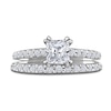 Thumbnail Image 1 of Diamond Bridal Set 1-3/8 ct tw Princess/Round 14K White Gold