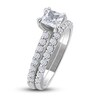Thumbnail Image 2 of Diamond Bridal Set 1-3/8 ct tw Princess/Round 14K White Gold