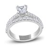 Thumbnail Image 3 of Diamond Bridal Set 1-3/8 ct tw Princess/Round 14K White Gold