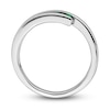 Thumbnail Image 1 of Natural Emerald 4-Stone Ring 14K White Gold