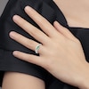 Thumbnail Image 3 of Natural Emerald 4-Stone Ring 14K White Gold