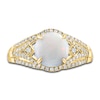 Thumbnail Image 3 of LALI Jewels Natural Opal Engagement Ring 1/4 ct Diamonds 14K Yellow Gold