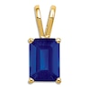 Thumbnail Image 1 of Natural Blue Sapphire Necklace Charm 14K Yellow Gold