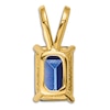 Thumbnail Image 2 of Natural Blue Sapphire Necklace Charm 14K Yellow Gold