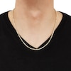 Thumbnail Image 2 of LUSSO by Italia D'Oro Men's Round Box Chain Necklace 14K Yellow Gold 20" 3mm
