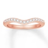 Thumbnail Image 1 of Diamond Contour Anniversary Band 1/4 ct tw Round 14K Rose Gold