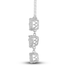 Thumbnail Image 3 of Diamond Drop Pendant Necklace 1 ct tw Round 14K White Gold 17&quot;