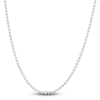 Thumbnail Image 1 of Beaded Chain Necklace 14K White Gold 16&quot; 2.5mm