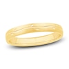 Thumbnail Image 1 of Brushed Leaf Wedding Band 14K Yellow Gold 2.9mm