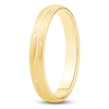 Thumbnail Image 2 of Brushed Leaf Wedding Band 14K Yellow Gold 2.9mm