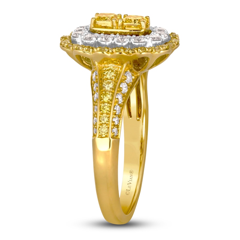 Le Vian Sunny Yellow Diamond Ring 1 ct tw 14K Two-Tone Gold