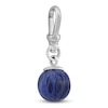 Thumbnail Image 2 of Charm'd by Lulu Frost 10K White Gold 9MM Blue Lab-Created Sapphire Birthstone Charm