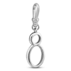 Thumbnail Image 1 of Charm'd by Lulu Frost Pavé Diamond Number 8 Charm 1/8 ct tw 10K White Gold