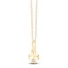 Thumbnail Image 2 of Children's Diamond-Accent Four-Leaf Clover Necklace 14K Yellow Gold 13&quot;