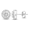 Thumbnail Image 1 of Brilliant Moments Diamond Halo Stud Earrings 2-1/2 ct tw 14K White Gold