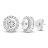 Thumbnail Image 2 of Brilliant Moments Diamond Halo Stud Earrings 2-1/2 ct tw 14K White Gold