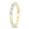 Thumbnail Image 4 of Pnina Tornai Cultured Pearl & Baguette-Cut Diamond Anniversary Ring 1/6 ct tw 14K Yellow Gold