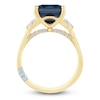 Thumbnail Image 4 of Pnina Tornai Octagon-Cut Natural London Blue Topaz & Diamond Engagement Ring 1/2 ct tw 14K Yellow Gold