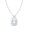 Thumbnail Image 2 of Pnina Tornai Pear-Shaped Lab-Created Diamond Solitaire Necklace 5 ct tw 14K White Gold 18&quot; (VS2/F)