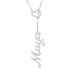 Nameplate Heart Necklace