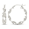 Thumbnail Image 1 of Twisted Hoop Earrings Sterling Silver 30mm