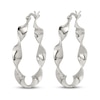 Thumbnail Image 2 of Twisted Hoop Earrings Sterling Silver 30mm