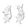 Thumbnail Image 2 of Graduating Stars Climber Earrings Sterling Silver