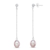 Thumbnail Image 1 of Freshwater Cultured Pearl Dangle Earrings Sterling Silver