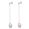 Thumbnail Image 2 of Freshwater Cultured Pearl Dangle Earrings Sterling Silver