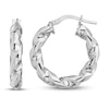 Thumbnail Image 1 of Twisted Hoop Earrings Sterling Silver 14mm