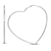 Thumbnail Image 0 of Heart Hoop Earrings Sterling Silver 60mm