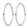 Thumbnail Image 2 of Round Hoop Earrings Sterling Silver 80mm